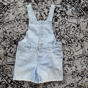 Pick 5 📦 Lightwash Denim Overall Shorts kids 10